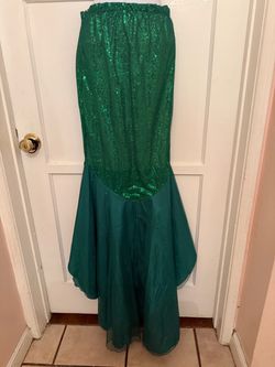 Mermaid XL -Green Sequin Mermaid Costume Skirt