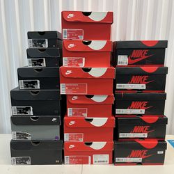  Nike and Jordan Empty shoe Sneakers boxes
