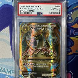 PSA 10 M Charizard EX #101 Pokemon Evolutions 