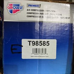 New AC A/C Compressor 98585 For Nissan Sentra 1.8L & Tsuru 1.6L 2013 2014 2015 2016-