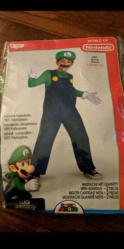 Just in time for Halloween, Boys large Luigi costume