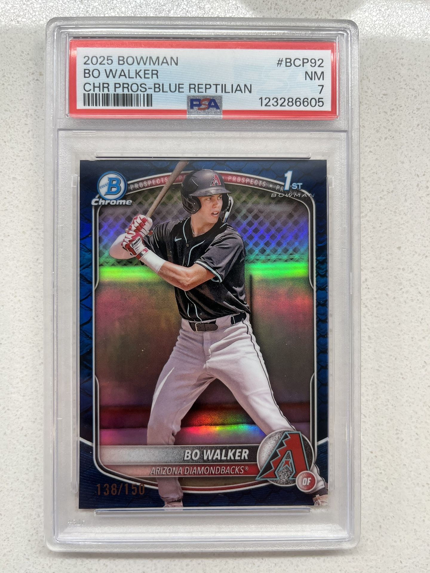 BO WALKER PROSPECT BASEBALL CARD