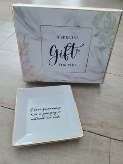 Jewelry Dish With Friendship Inscription