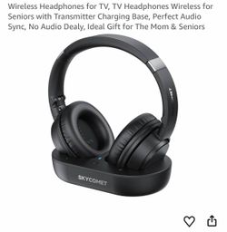 Stereo anti-noise headphones with automatic charging base (brand new)
