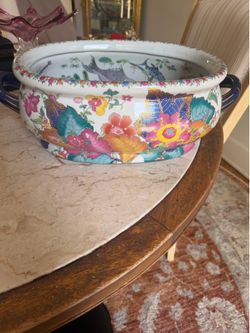 Chinese flower bowl