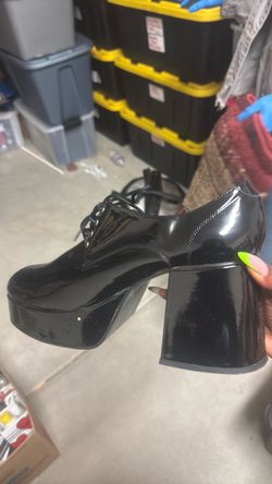 Black Pat Leather Boots