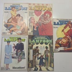 5 National Lampoon  Magazines 