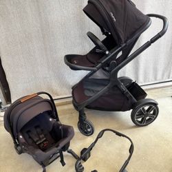 Nuna Demi Double Stroller With Car Seat