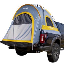Golabs Truck Bed Tent for 5-6.5 Ft Bed, 5-Minute Easy Setup by Pre-Assembled Design, Waterproof PU2000mm, 2-Person Portable with Extra Rainfly Cover f