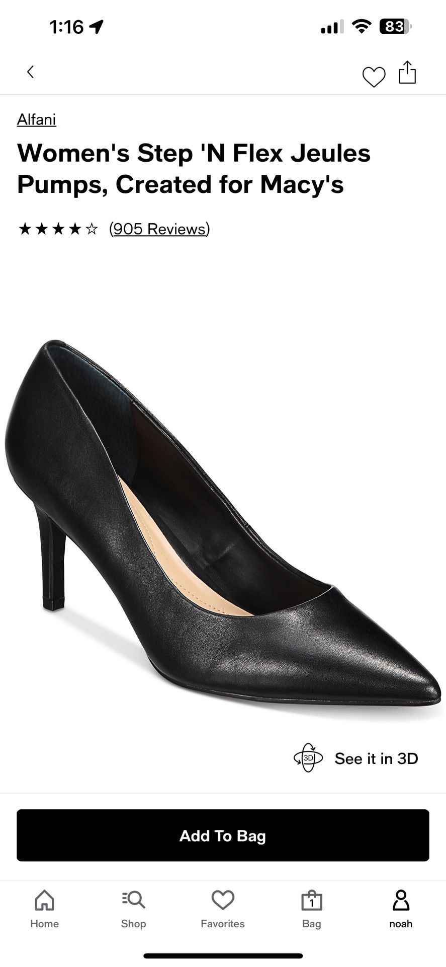Alfani Women's Step 'N Flex Jeules Pumps