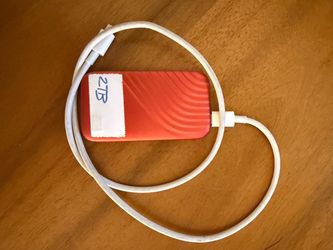 WD My Passport SSD 2TB, Red, USB-C, Fast Portable Drive