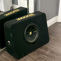 Kicker Subwoofer 10’ Sub With Slim Box 