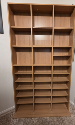 Large Media Storage Cabinet – Maple