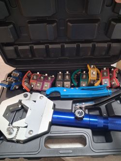 Hydraulic Crimping Tool Kit with Dies