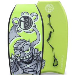 Bodyboard With Wrist Leash Lightweight Body Board For Adults And Kids 
