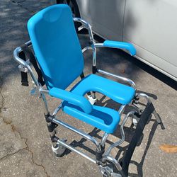 New Provider Caspian Mobile Shower Commode Chair - $120 FIRM 