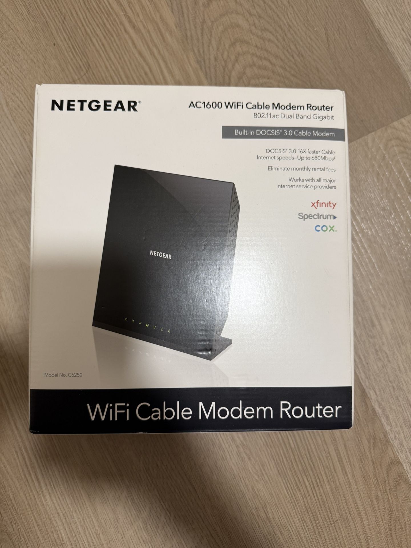 Netgear AC 1600 WiFi Cable Modem Router