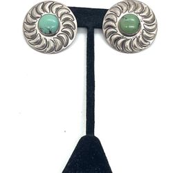 Ethnic Sterling Harris Lee Turquoise Earrings 