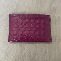 Coach Purple Card Holder