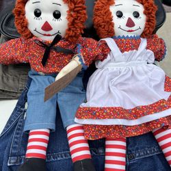 Raggedy Anne And Andy Dolls