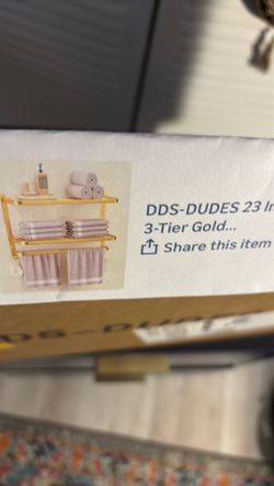 THREE TIER TOWEL BAR