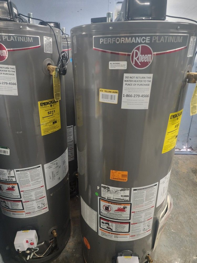 New Water Heater Rheem Performance Platinum