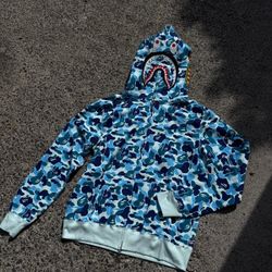 Blue ABC CAMO 💙  Hoodie! Shark CAMO Bape A Bathing Ape 