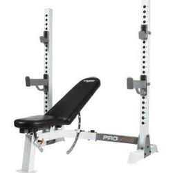 BalanceFrom RS 60 Multifunctional Workout Station Adjustable Olympic Workout Bench with Squat Rack, Leg Extension, Preacher Curl, and Weight Storage, 