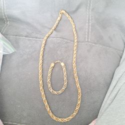 Necklace And Braclet Set 