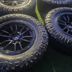 4 FUEL 20X9 WHEELS&TIRES LT37-12-50R20 NITTO TIRES $1600