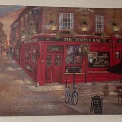 Abstract Wall Art Painting (The Temple Bar ) (Great Condition) 