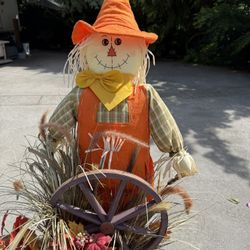 Scarecrow Harvest Decoration For The Front Door