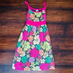 Little Girl Clothes Spring Summer Floral Dress Size 6T 