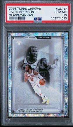 2025-26 Topps Chrome - Glass Canvas Jalen Brunson #GC-17 PSA 10