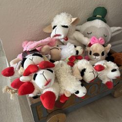 Multipet Lamb Chop Squeaky Plush Dog Toy, Jumbo