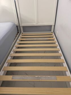 Twin bed frame.
