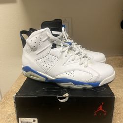 Air Jordan 6- Sport Blue Sz 13 Men’s Great Condition 