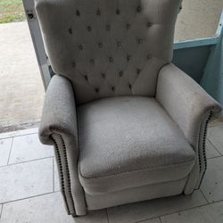 Reclining Chair And Moon Wooden Mirror