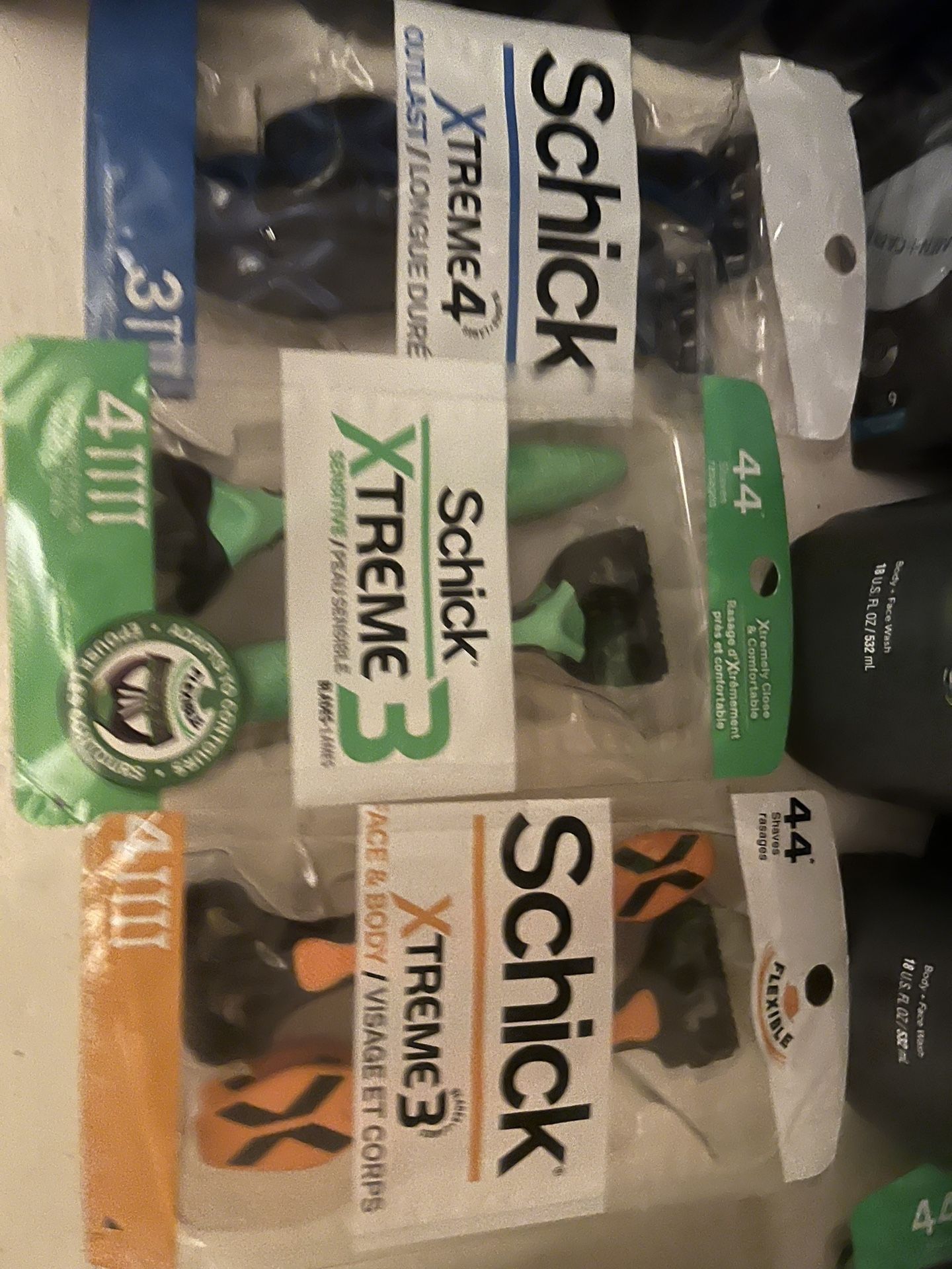 Men’s And Women’s Shick razors $3 Each