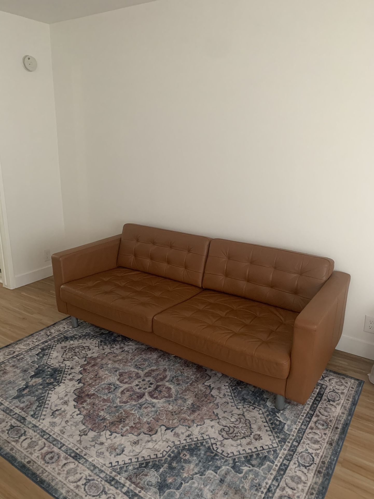 Brown Leather Sofa - Ikea