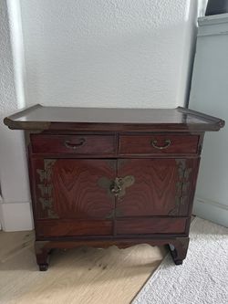 Side Table with Secret Drawers