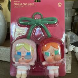 CRYBABY Crying For Love Series - Vinyl Plush Hanging Card (Love You Cherry Much) 🍒
