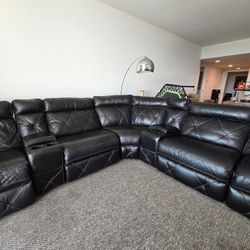 Leather Couch Sectional 
