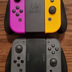 Yellow and Purple Joy Cons Grey Joy Cons Nintendo Joy Con Grip PowerA Joy Con Comfort Grip Blue and Red YōK Mario Kart Wheels