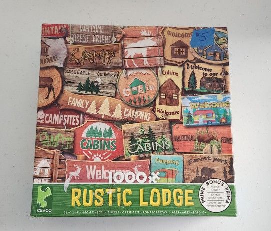 Rustic Lodge 1000 Piece Jigsaw Puzzle
