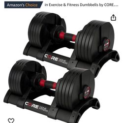 Adjustable Dumbbell Weight Set 5-50 Lbs