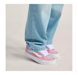 Vans Pink Suede Knu Skool Oversized Shoes 8W