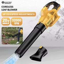 20v Cordless Leaf Dust Blower Max Volt Intelligent Motor New In Box Uses Dewalt Battery