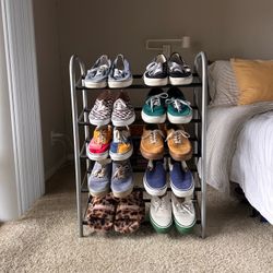 5-Tier Metal Shoe Rack Organizer
