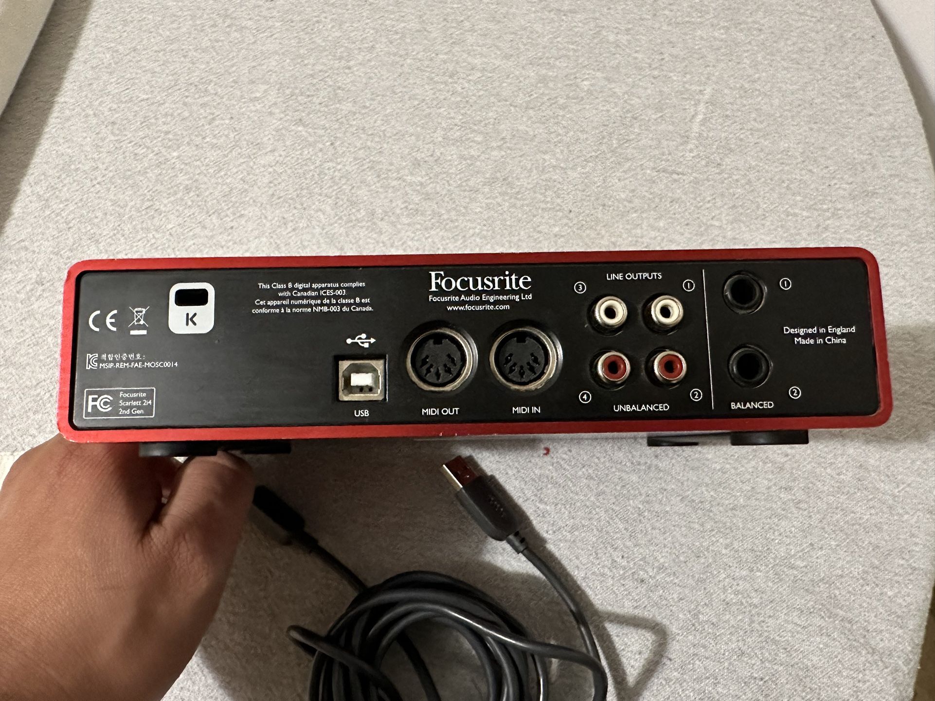 Focusrite Scarlett 2i4 2nd Gen USB Audio Interface with Pro Tools | First